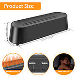 Зволожувач повітря, аромадифузор з ефектом полум’я Flame Diffuser Humidifier з підсвіткою, ультразвуковий, USB​, фото 8