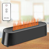 Зволожувач повітря, аромадифузор з ефектом полум’я Flame Diffuser Humidifier з підсвіткою, ультразвуковий, USB​, фото 9