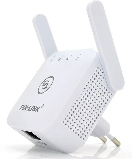 Wi-Fi ретранслятор, підсилювач сигналу Pix-Link WR53Q 300 Мбіт/с, репітер маршрутизатор 2.4 ГГц.