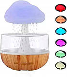Зволожувач повітря, USB аромадифузор Грибок з дощовим ефектом, паровий міні-зволожувач із підсвіткою, фото 10