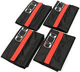 Чохли для коліс, чохли для шин поліестерові R15–R18, з ручками, комплект 4 шт, фото 4