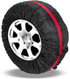 Чохли для коліс, чохли для шин поліестерові R15–R18, з ручками, комплект 4 шт, фото 7