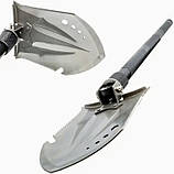 Складана лопата, багатофункціональна лопата 10в1 Multifunctional Shovel туристична, з чохлом, металева ручка, фото 4