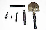 Складана лопата, багатофункціональна лопата 10в1 Multifunctional Shovel туристична, з чохлом, металева ручка, фото 10