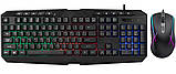 Ігрова клавіатура, комплект з мишею UKC 9541 USB, RGB-підсвітка, провідний, для ПК і ноутбука, фото 6