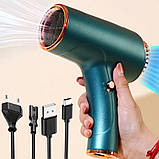Фен акумуляторний, бездротовий WHD-01 500 Вт, портативний, для сушіння та укладання волосся, USB зарядка, фото 2