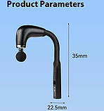 Масажер для м’язів, вібромасажер U-подібний Fascial Gun для тіла, перкусійний, ручний, акумуляторний, фото 3