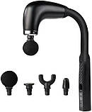 Масажер для м’язів, вібромасажер U-подібний Fascial Gun для тіла, перкусійний, ручний, акумуляторний, фото 5