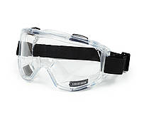 Защитные панорамные очки Polax 100-219 для строительства и промышленности из прочного оргстекла с широким