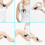 Антицелюлітний ручний масажер, електричний вібромасажер Body Massager PL-664 для тіла з 4 насадками, фото 5