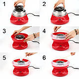 Апарат для солодкої вати, апарат для приготування вати Cotton Candy Maker 500 Вт, побутовий, від мережі, фото 5