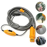 Душ автомобільний, портативний душ від прикурювача 12V, з насосом, для кемпінгу і поїздок​, фото 9