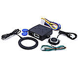 Кнопка старт стоп, кнопка запуску двигуна Smart Start з іммобілайзером, 2 мітки, безключовий доступ, фото 6