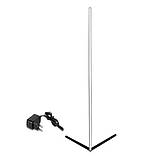 Кутова лампа, підлогова RGB лампа 1.2 м для підсвітки фону, чорний корпус, фото 10