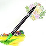 Набір маркерів, двосторонні Dual Brush Pens 168 шт, у чохлі, для скетчингу і творчості, фото 7