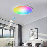 Світильник стельовий, LED світильник 30 см RGB з пультом і керуванням через додаток, фото 6