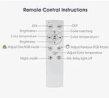 Світильник стельовий, LED світильник 30 см RGB з пультом і керуванням через додаток, фото 9