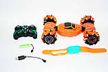 Машинка перевертиш, трюкова машинка всюдихід Stunt Car 986-14 на радіокеруванні, управління браслетом, підсвітка, фото 9