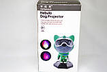 Проектор нічник, зоряне небо Nebula Dog Projector у формі космічної собаки, зелений корпус, світло і ефекти, фото 7