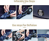 Надувний диван, надувне кресло Air Sofa S-образне, сірого кольору, фото 7