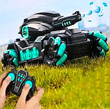 Танк на радіокеруванні, іграшковий всюдихід для дітей CП-098 Green стріляє водяними кульками, акумуляторний, фото 4