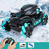 Танк на радіокеруванні, іграшковий всюдихід для дітей CП-098 Green стріляє водяними кульками, акумуляторний, фото 5