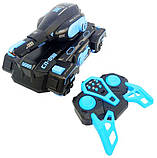 Танк на радіокеруванні, іграшковий всюдихід CП-098 Blue, стріляє водяними кульками, акумуляторний, Синій, фото 3