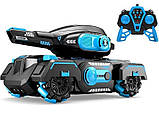 Танк на радіокеруванні, іграшковий всюдихід CП-098 Blue, стріляє водяними кульками, акумуляторний, Синій, фото 4