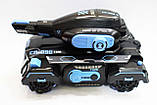 Танк на радіокеруванні, іграшковий всюдихід CП-098 Blue, стріляє водяними кульками, акумуляторний, Синій, фото 7