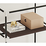 Шафа для одягу, складана тканинна шафа STORAGE WARDROBE 88130 на 3 секції 130×45×175 см, каркасна, портативна, фото 7