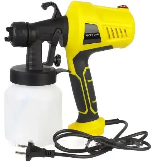 Фарбопульт електричний, краскопульт Electric Paint Sprayer 400 Вт, бак 0.8 л, побутовий, для фарбування стін і меблів, фото 1