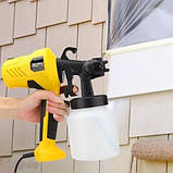 Фарбопульт електричний, краскопульт Electric Paint Sprayer 400 Вт, бак 0.8 л, побутовий, для фарбування стін і меблів, фото 3