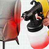 Фарбопульт електричний, краскопульт Electric Paint Sprayer 400 Вт, бак 0.8 л, побутовий, для фарбування стін і меблів, фото 5