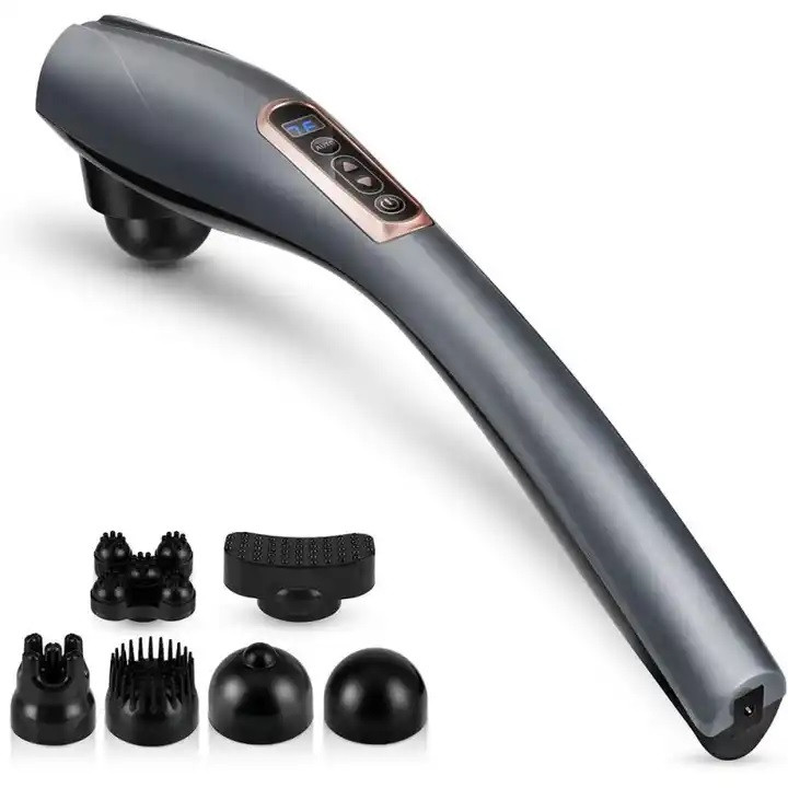 Ручний масажер антицелюлітний, електричний вібромасажер для тіла Magic Massager JY-8820A 6в1 з 6 насадками 