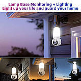 IP камера, Wi-Fi камера Q26 4MP нічне бачення, панорамний огляд, фото 5