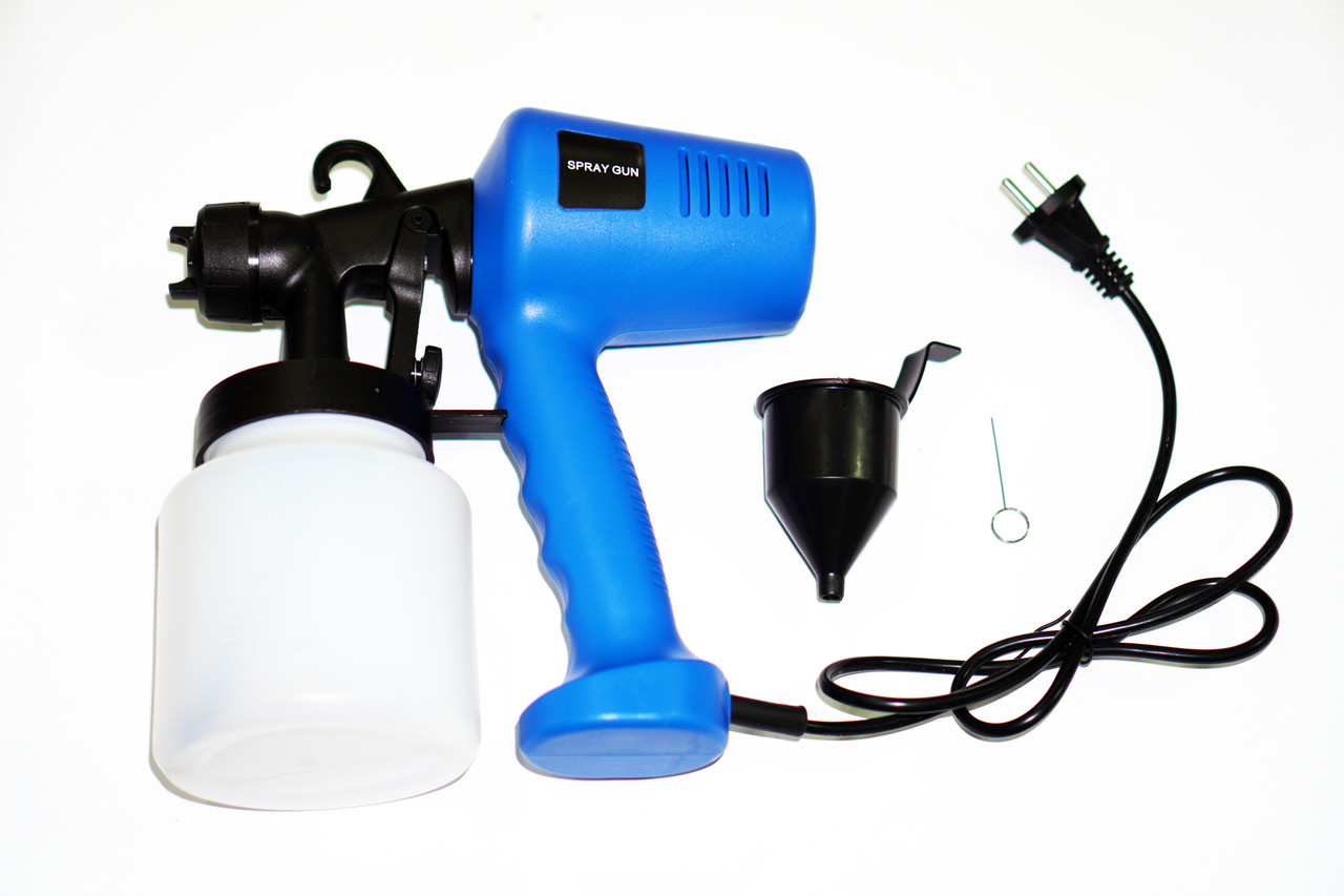 Фарбопульт електричний, краскопульт Spray Gun 400 Вт, бак 0.8 л, побутовий, для фарбування стін і меблів