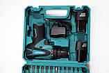 Шуруповерт акумуляторний, набір інструментів 12V з кейсом, 2 акумулятори, біти, свердла, для дому та ремонту, фото 6