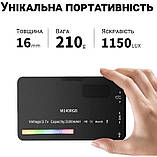 Світло для відеозйомки, RGB накамерна лампа Andoer W140 акумуляторна, 140 LED, 2500–9000K, для фото і відео, фото 6