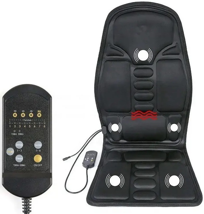Масажна накидка, накидка для масажу Massage Cushion JB-100B з підігрівом 12/220V, пульт управління
