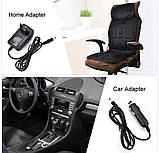 Масажна накидка, накидка для масажу Massage Cushion JB-100B з підігрівом 12/220V, пульт управління, фото 8