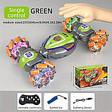 Машинка перевертиш, трюковий джип Stunt Car 1829-2 на радіокеруванні жестами, управління браслетом без пульта, підсвітка, фото 3