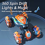 Машинка перевертиш, трюковий джип Stunt Car 1829-2 на радіокеруванні жестами, управління браслетом без пульта, підсвітка, фото 4