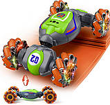 Машинка перевертиш, трюковий джип Stunt Car 1829-2 на радіокеруванні жестами, управління браслетом без пульта, підсвітка, фото 7