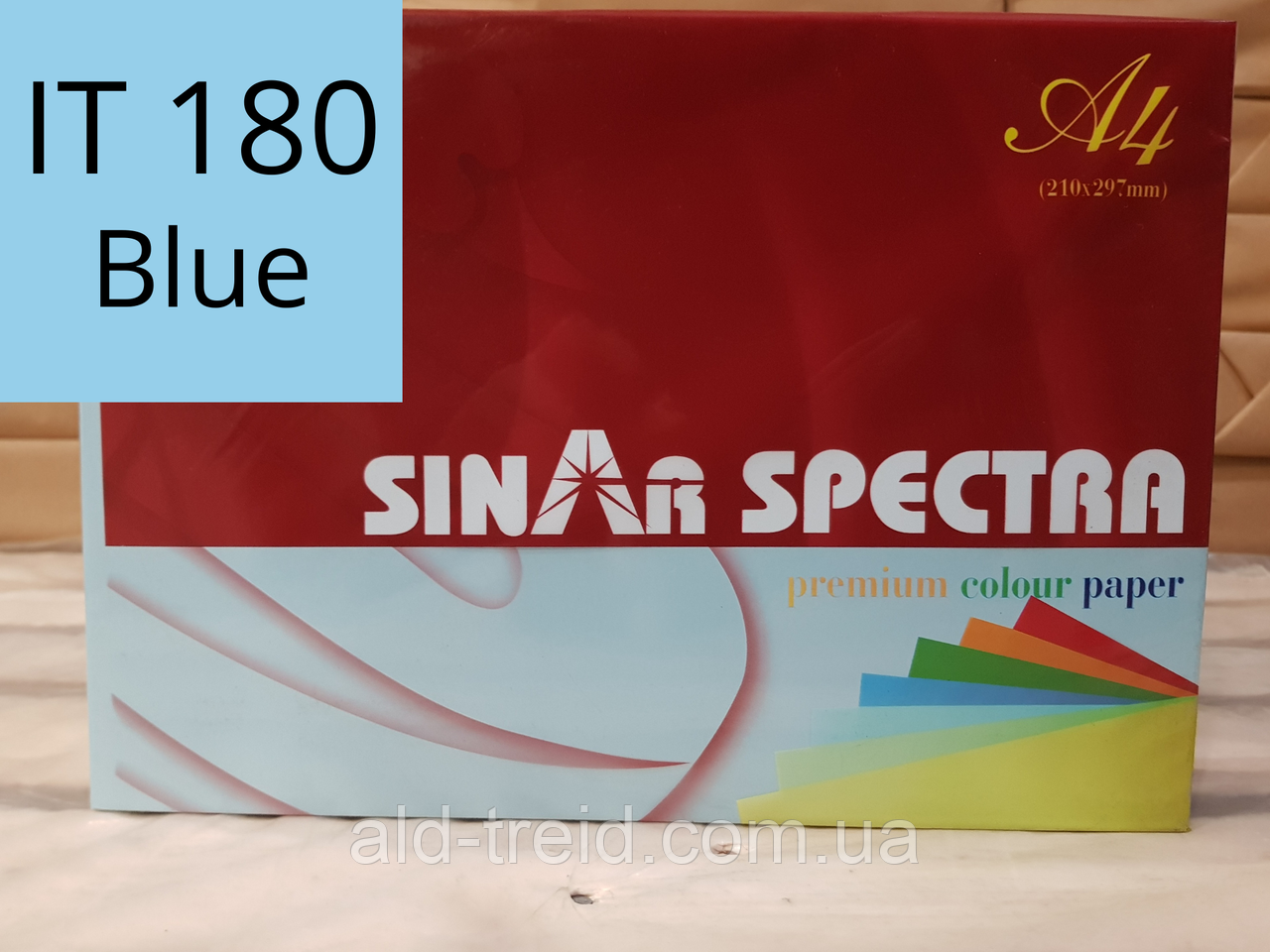 Папір кольоровий Spectra Color А4 80 г/м2 блакитний IT180 Blue