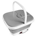 Складана ванночка, масажер для ніг Multifunction Footbath Massager RF-368Z, з підігрівом, для релаксації, фото 3