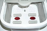 Складана ванночка, масажер для ніг Multifunction Footbath Massager RF-368Z, з підігрівом, для релаксації, фото 10
