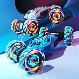 Машинка перевертиш, трюкова іграшкова модель 2277-3B з парогенератором і браслетом керування, радіокерований дрифт-всюдихід​, фото 5