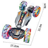 Машинка перевертиш, трюкова іграшкова модель 2277-3B з парогенератором і браслетом керування, радіокерований дрифт-всюдихід​, фото 8