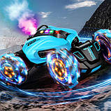 Машинка перевертиш, трюкова іграшкова модель 2277-3B з парогенератором і браслетом керування, радіокерований дрифт-всюдихід​, фото 10