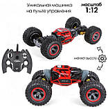 Машинка перевертиш, трюковий дрифт-всюдихід Stunt Car UD2169A на радіокеруванні, трансформер з підсвіткою, акумуляторний, фото 4